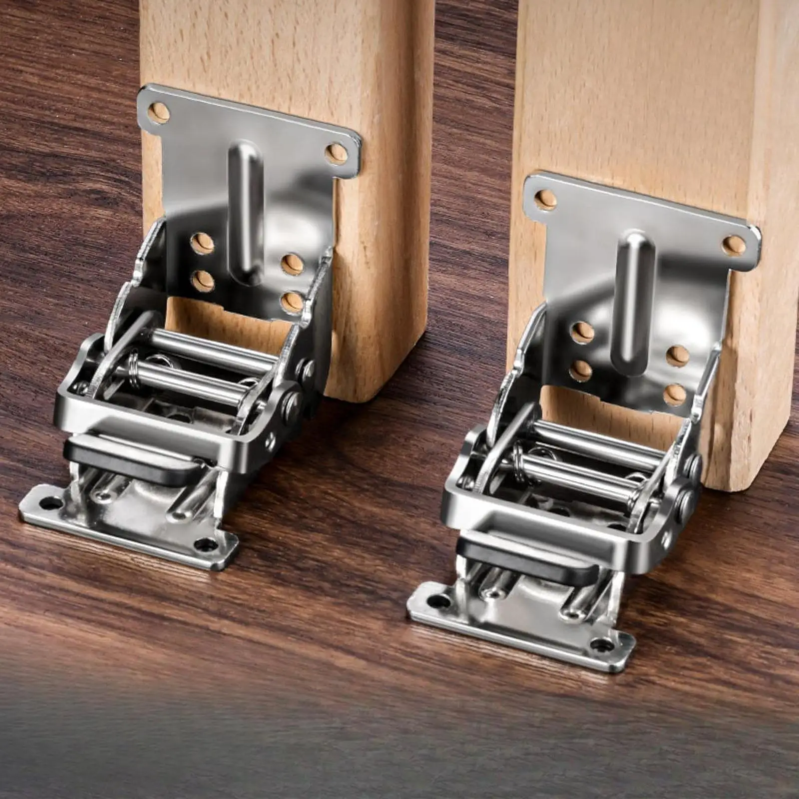 2 pezzi cerniere per gambe per mobili piedino per tavolo cerniera pieghevole porta battente addensata multi-angolo cerniera pieghevole autobloccante da 90 gradi accesso