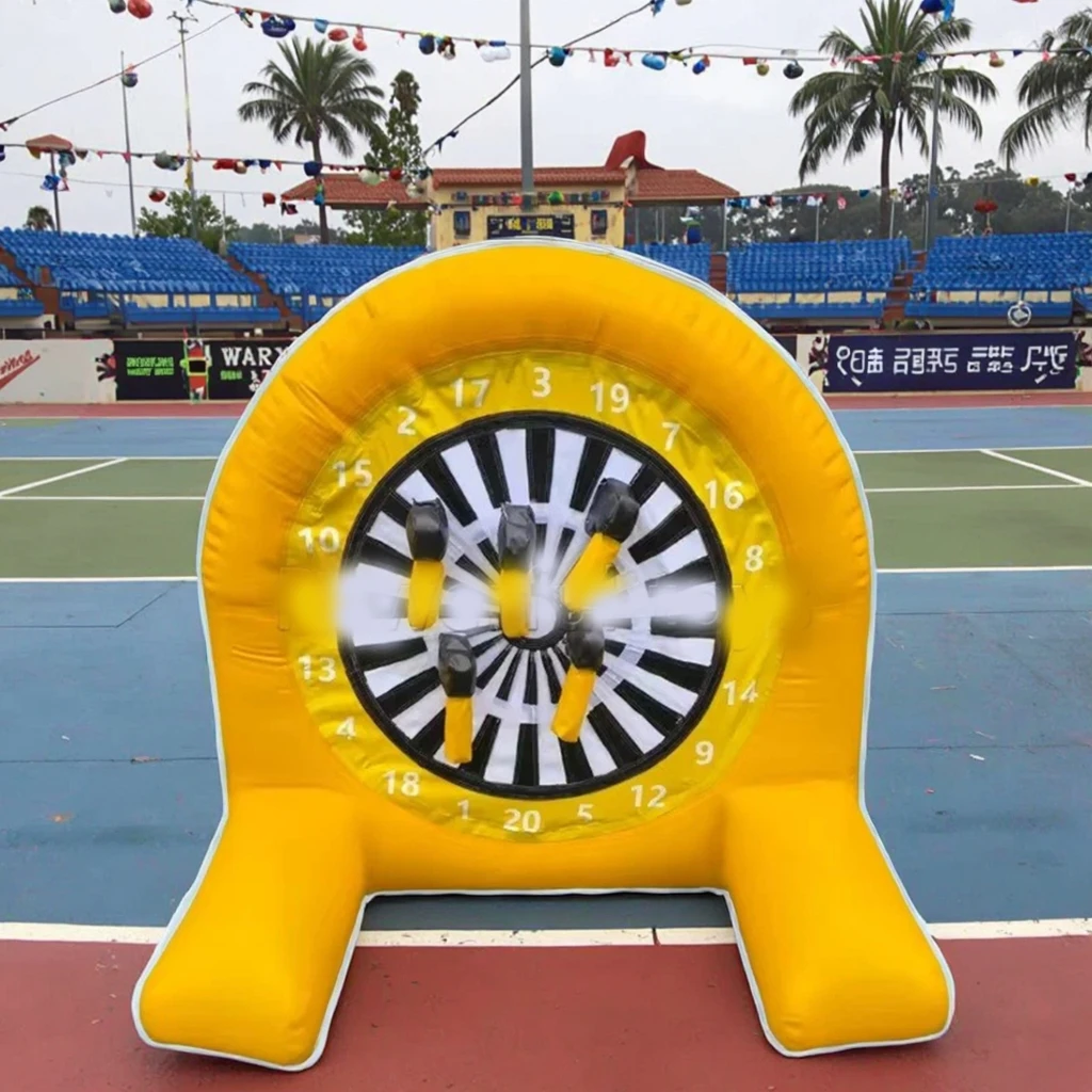 5Ft Mini PVC Airtight  Inflatable Soccer Dart Outdoor Fun Sports  Football Dart Board Toss Game For Kids Backyard Party