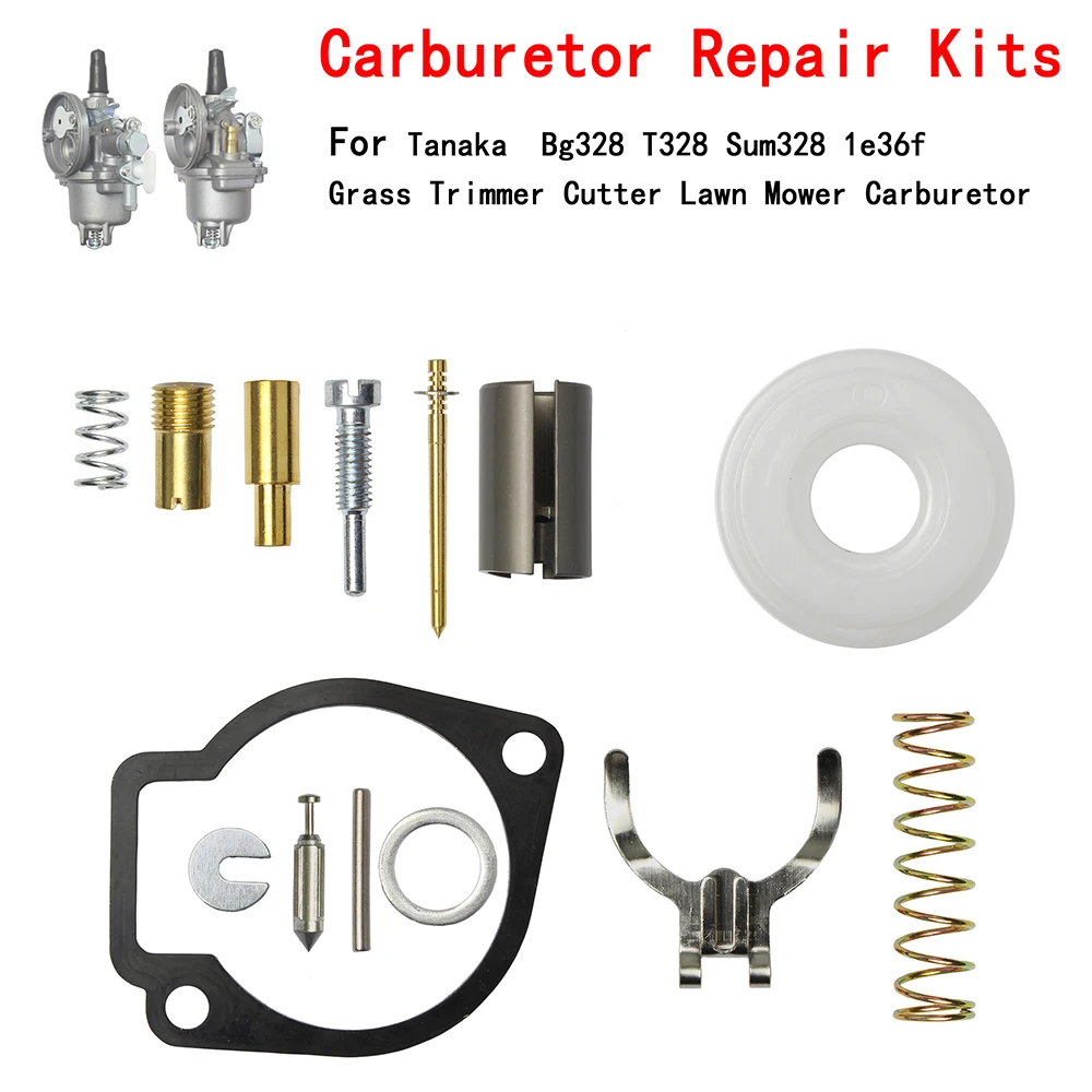 

Carburetor Repair Kit For Tanaka Bg328 T328 Sum328 1e36f Grass Trimmer Cutter Lawn Mower