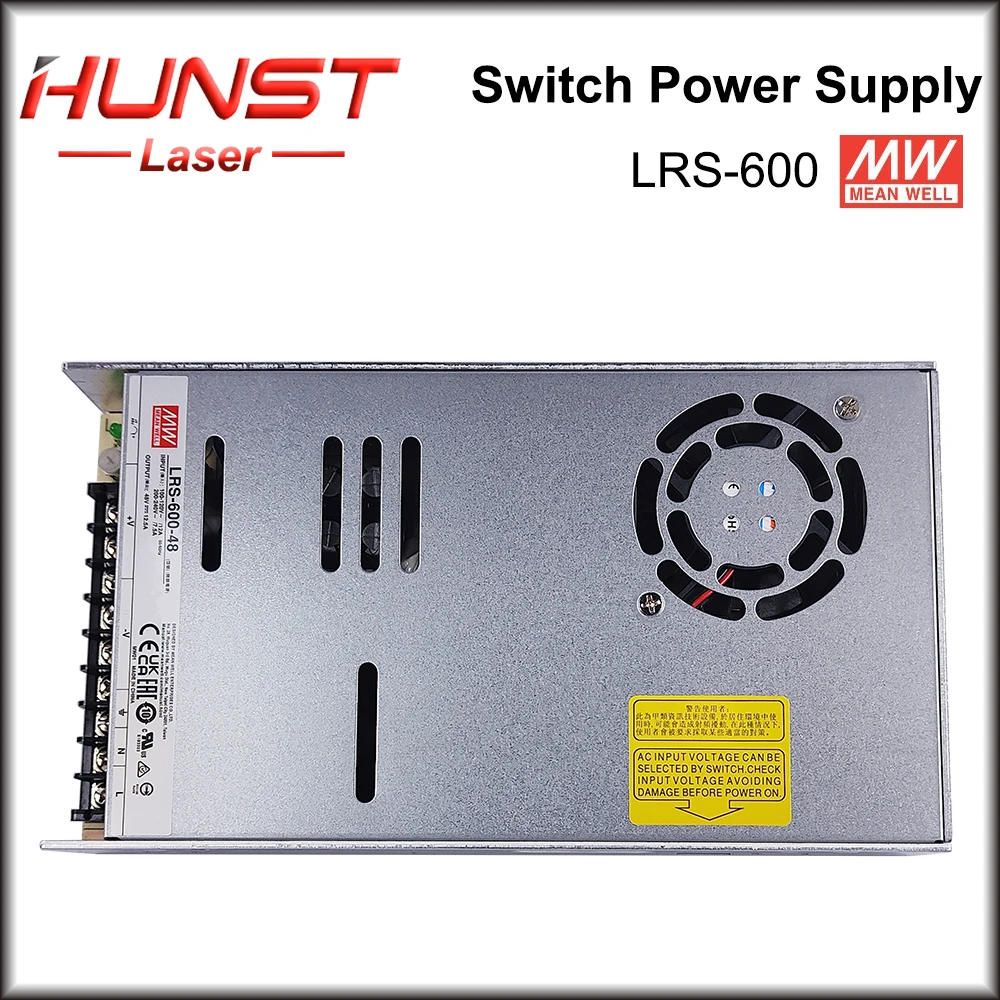 Imagem -02 - Hunst Mean Well 110v 220v ac para dc Lrs60024 36 48v Única Fonte de Alimentação de Comutação de Saída para Raycus Máquina da Marcação do Laser de Jpt.