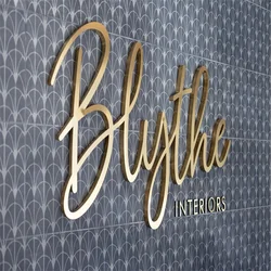 Custom Logo Wall Art ,3D Metal Letters ,Modern Business Signage ,Unique Sign Artwork , 304 Stainless Metal ,Corporate Branding