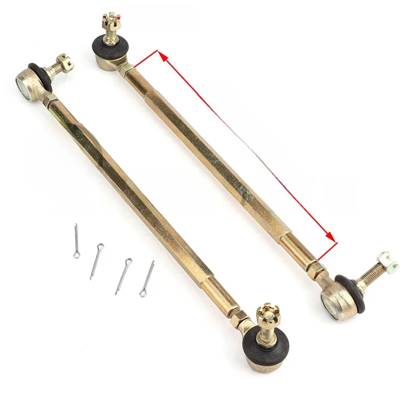 AliExpress NONE 1 Pair 100MM-330MM Steering Shaft Tie Rod M10 Tie Rod Ball Joint Kit For 50cc-250cc ATV Go Kart UTV Buggy Quad Bike Accessories