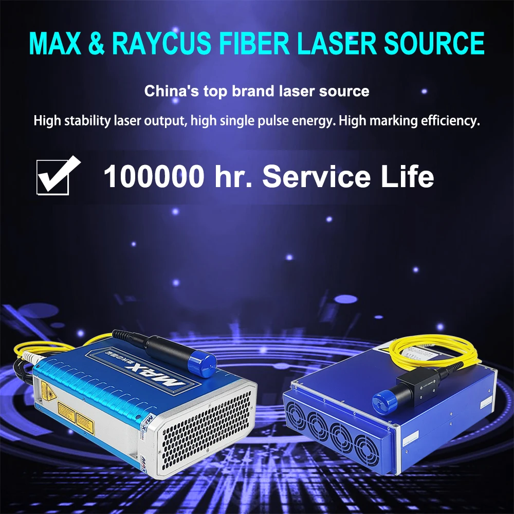 DIGRAY 30W Fiber Laser Marking Machine MAX & Hunst Fiber Laser Source for Marking Gold, Silver, Aluminum, Copper, Iron Engraving