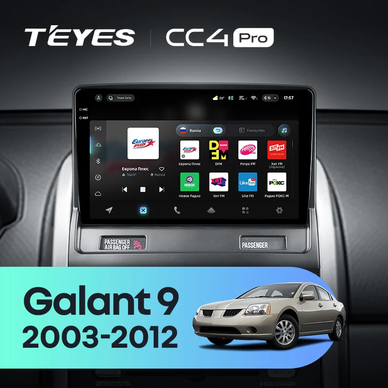 TEYES CC4 PRO For Mitsubishi Galant 9 2003 - 2012 CarPlay Auto 2DIN Autoradio Radio Multimedia Stereo