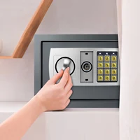 LARGE STRONGER DIGITAL DISPLAY STEEL SAFE KEY HIGH SECURITY CODE LOCK KEY CABINET SAFES HOME OFFICE MONEY CASH SAFETY BOX 4.6L/8.5L/16L BLACK/GREY 3