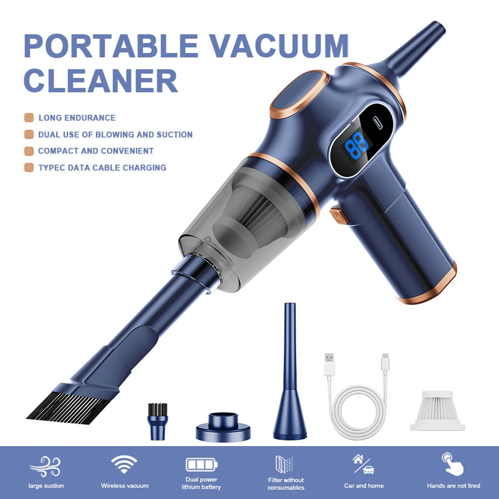 Handheld Wireless Car Vacuum Cleaner For Home and Car 95000pa For Hyundai SONATA,Elantra,Santa Fe,Tucson,Veloster,Azera,Kona