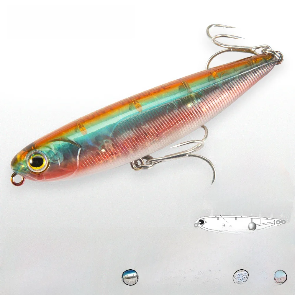 Hunthouse-Topwater Lápis Isca De Pesca, Isca Flutuante De Superfície, Iscas De Água Superior Para