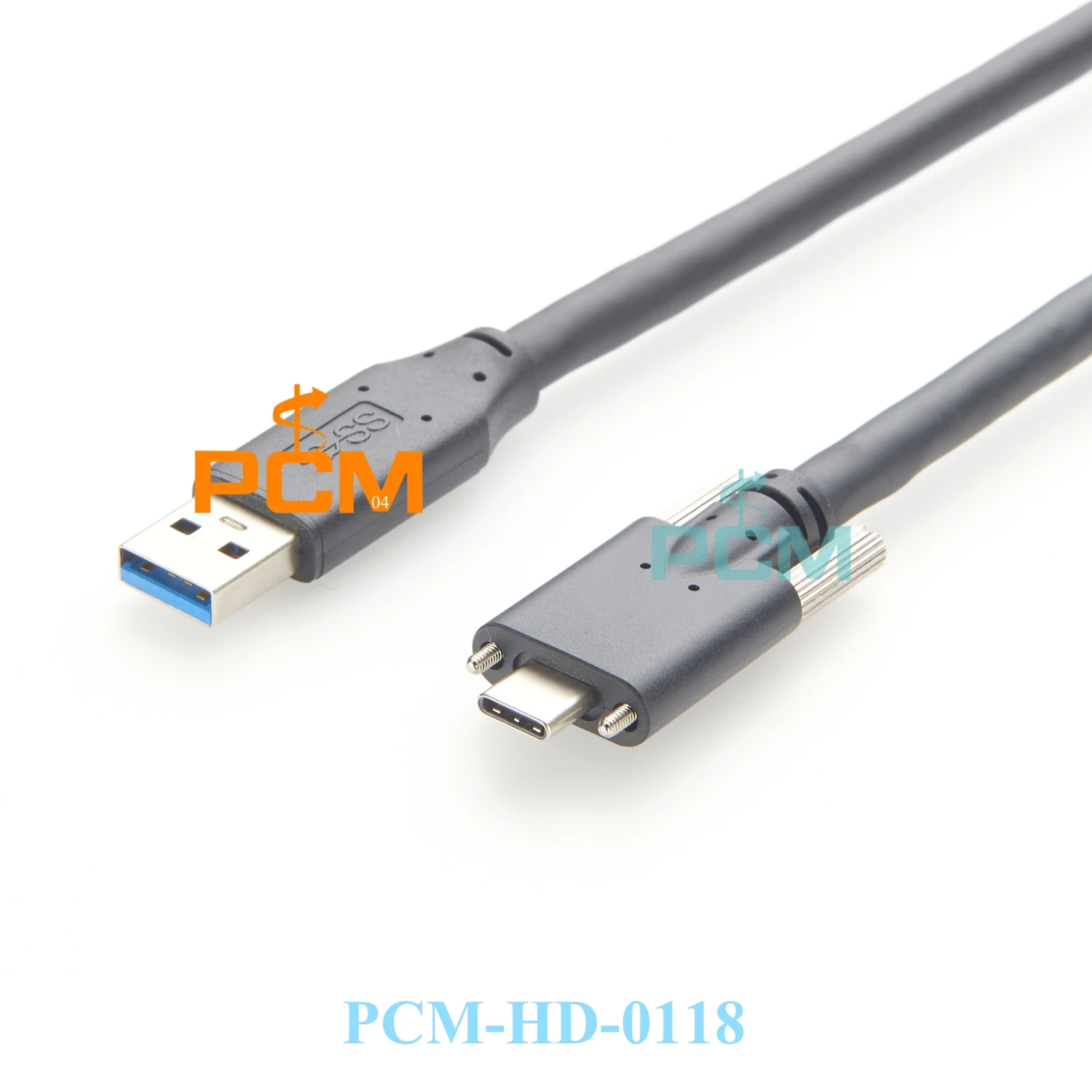 Schraubverriegelung, Panelmontage, aktives USB 3.0-auf-Typ-C-Kabel mit Repeater-Signalverstärker für 10 m lange Distanz-Hochgeschwindigkeitsübertragung