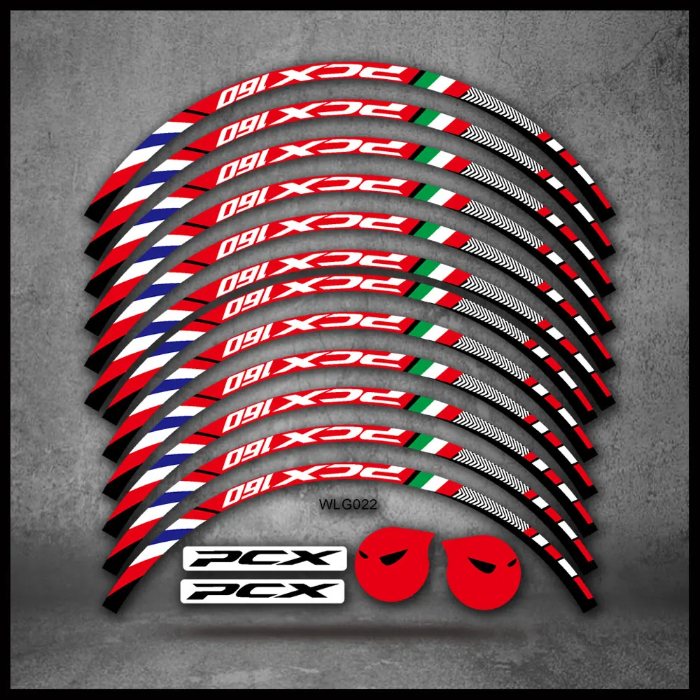 

PCX160 мотоциклетные наклейки на обод колеса светоотражающие наклейки для HONDA PCX 160