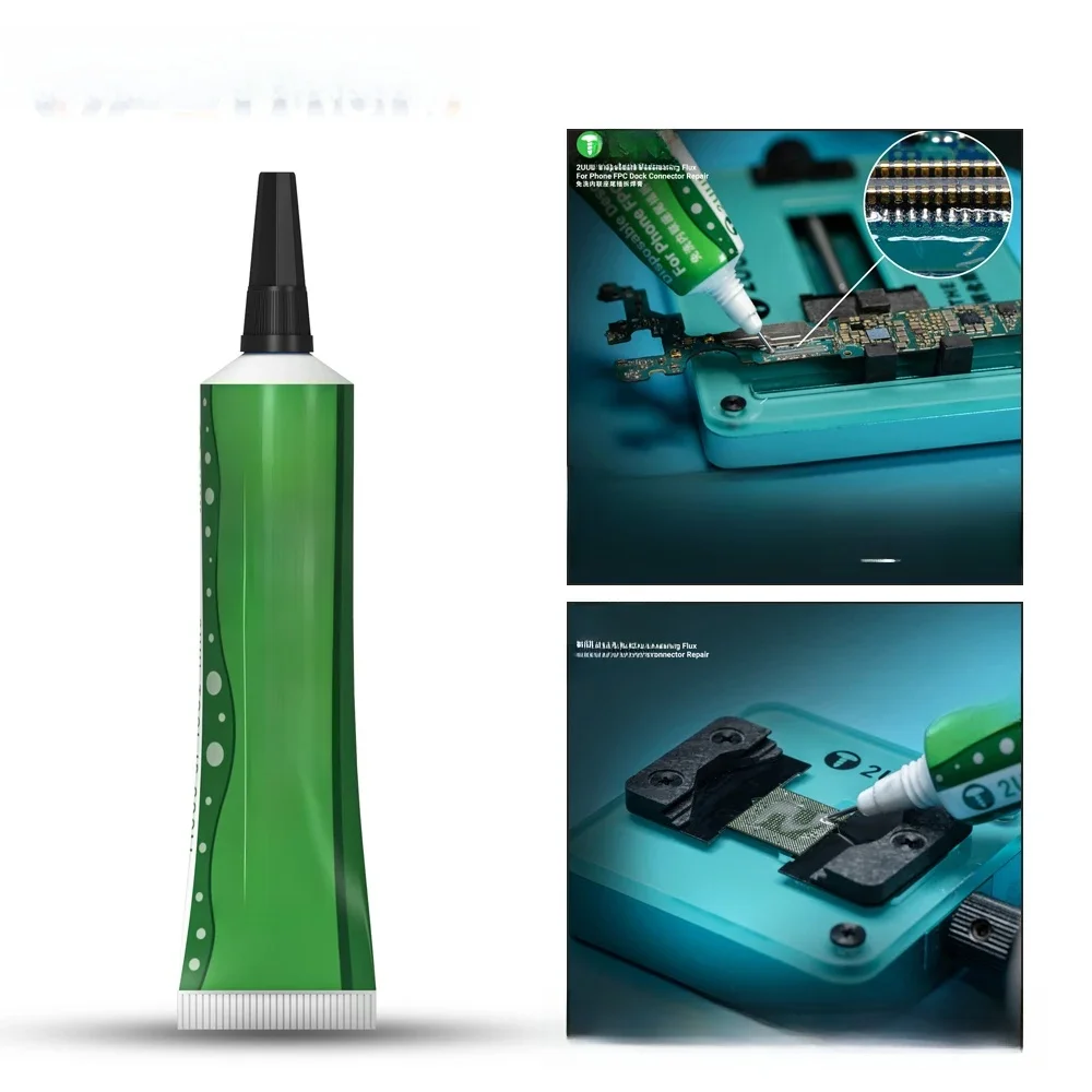 Pâte à dessouder jetable 2UUL SC97 10CC, huile à souder de 15ml pour téléphones mobiles, réparation de connecteurs de station de soudage électronique