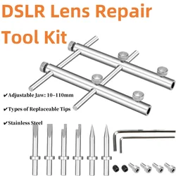 DSLR Camera Repair Tools Set Lens Spanner 10-100mm with 3x Tips 6x Screws 2x Wrench for Nikon for Olympus Drop Shipping