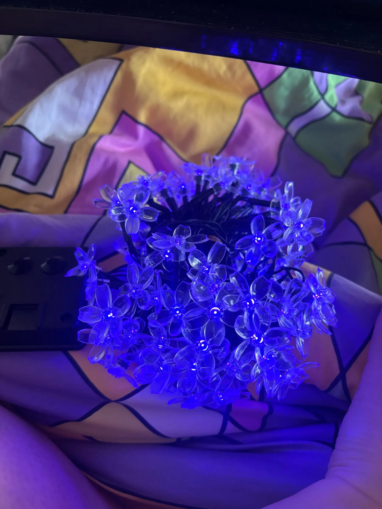Guirlande solaire fleurs