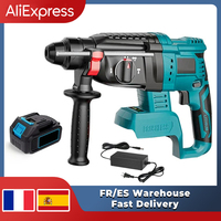 Electric Cordless Rotary Hammer Drill Rechargeable Hammer For 18V Makita Battery 4 Functions 27mm Impact Drilll Power Tools