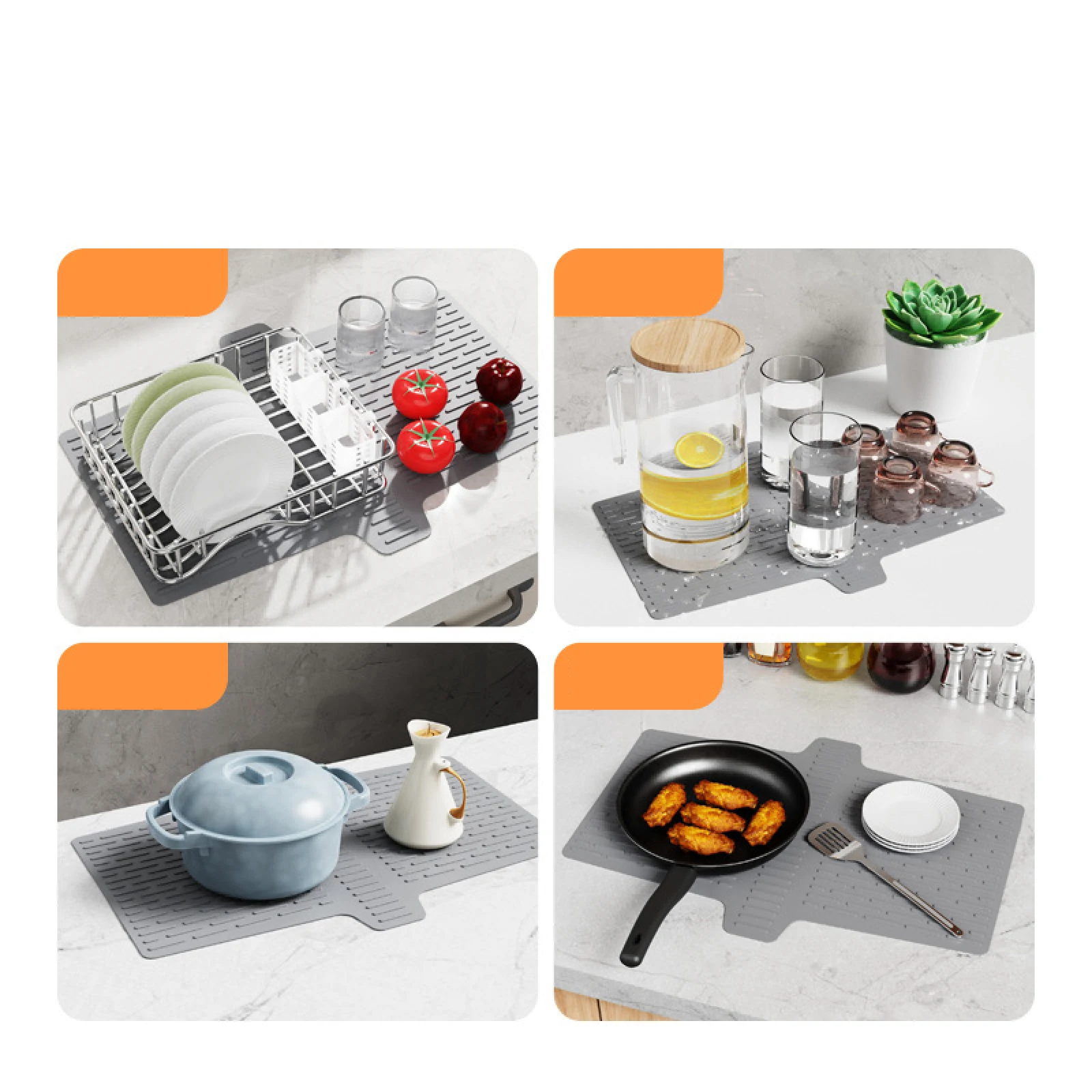 بالوعة المطبخ السرج حامي بالوعة السرج سيليكون بالوعة مقسم وسادة بالوعة المطبخ حماية وسادة عدم الانزلاق عثرة خدش استنزاف الوسادة #5