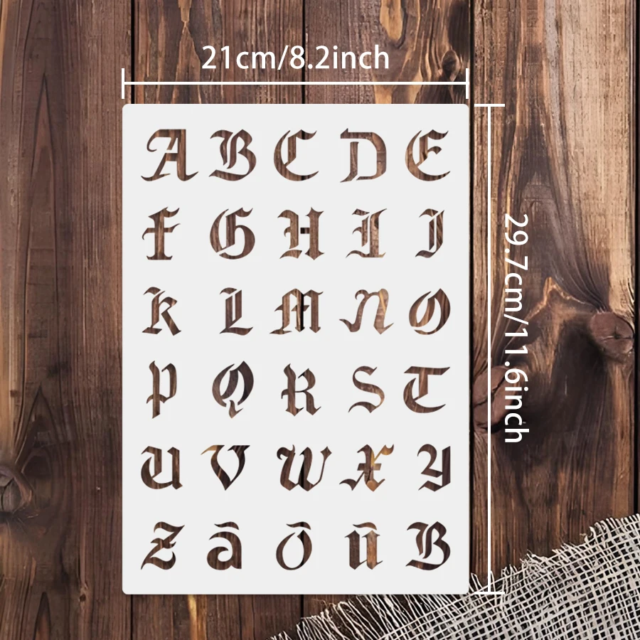Stencil con alfabeto gotico A4 - Photography Font recensione e prezzo