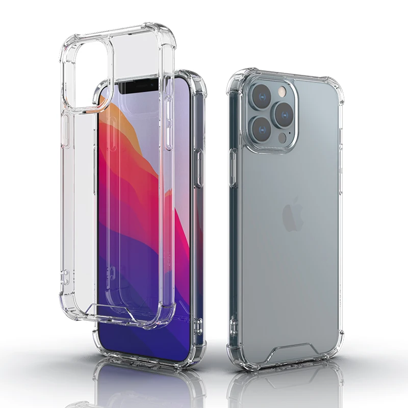 [Today's release] Gel hard air cushion color-free transparent bumper case for iPhone 11 12 13 14 15 16 Pro Max Galaxy s20 21 22 23 24 A15 plus Ultra