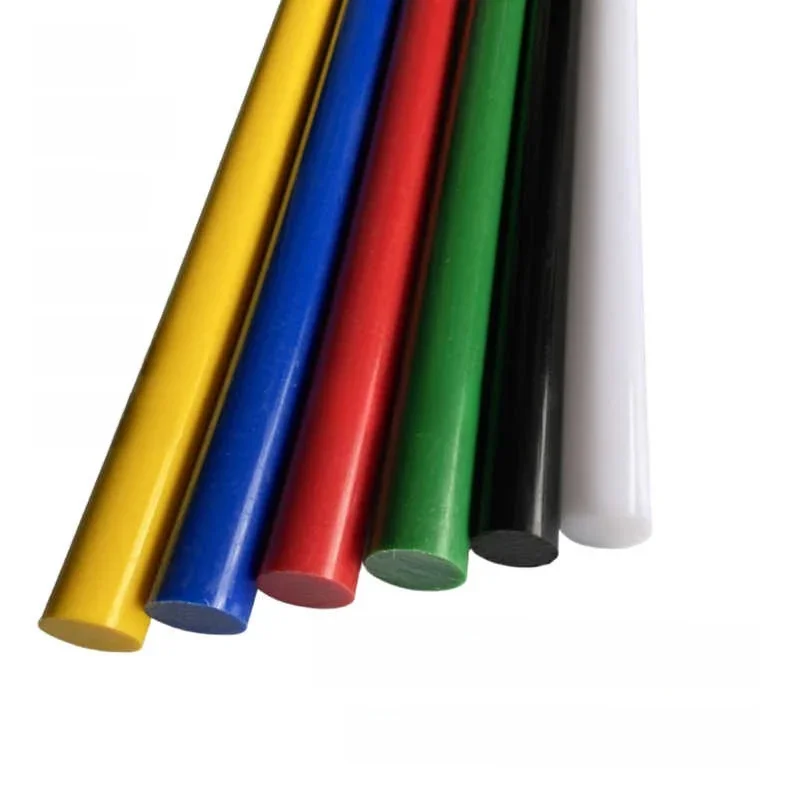 Barre en POM, diamètre 3-50 mm, noir, blanc, rouge, bleu, jaune, vert, barre en plastique solide, polyoxyméthylène, bâton rond, matériau de travail mécanique