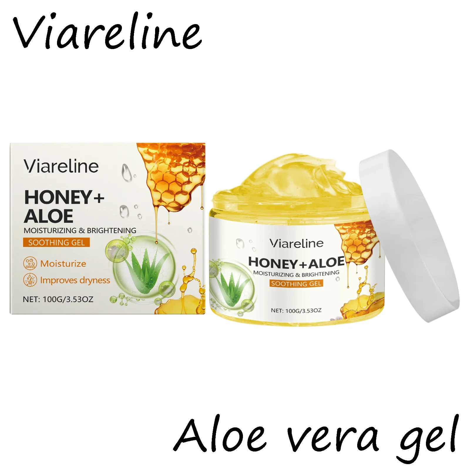 فيارلين عسل الألوة فيرا جل الوجه إصلاح حروق الشمس الجلد ترطيب الإغاثة احمرار تقليل جفاف السيطرة على النفط هلام مهدئ للبشرة