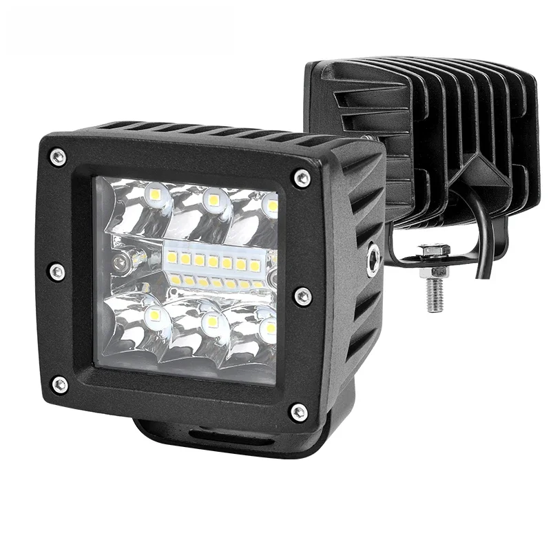 3" SUV Offroad 4x4 Flush Mount Bumper LED Pods Work Light Truck Car Hood Auxiliary Roof Driving Lamp For Motorcycle 4wd Jeep