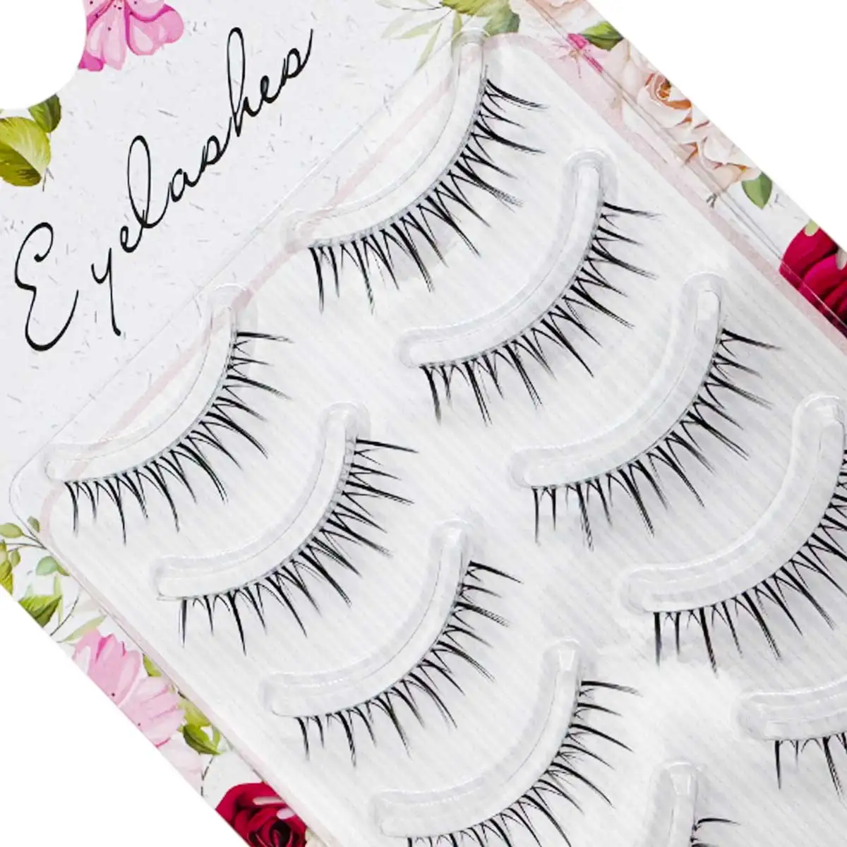 5ペア ソフトウィスピーつけまつげ ナチュラルロングフルストリップ デイリーウェア 写真撮影 ウェディングメイク ハロウィン クリスマス つけまつげ