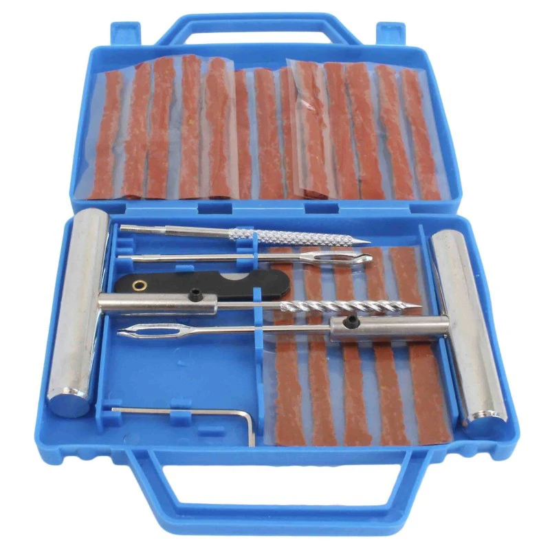 Tire puncture repair tool KIT for repairing puncture car, motorcycle, quad bike, ETC.