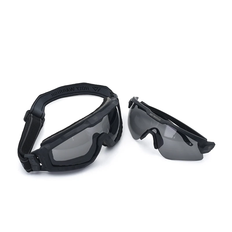 HOLY WORRIOR Goggles Ballistic Glasses 3pcs of Lens Tactical Airsoft Hunting Air Gun Shooting Protective Outdoor Equipmear Gafas