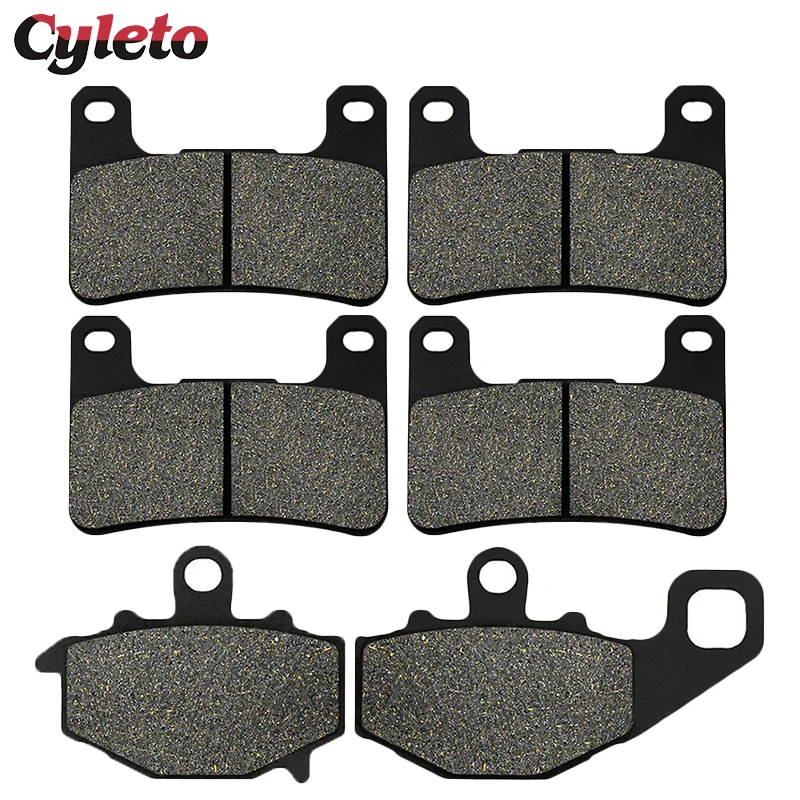 

Cyleto Motorcycle Front Rear Brake Pads for Kawasaki ZX10R ZX 10R ZX1000 2008-2010 Z1000 E/D/F/G/H ZR1000 Z 1000 SX 2010-2018