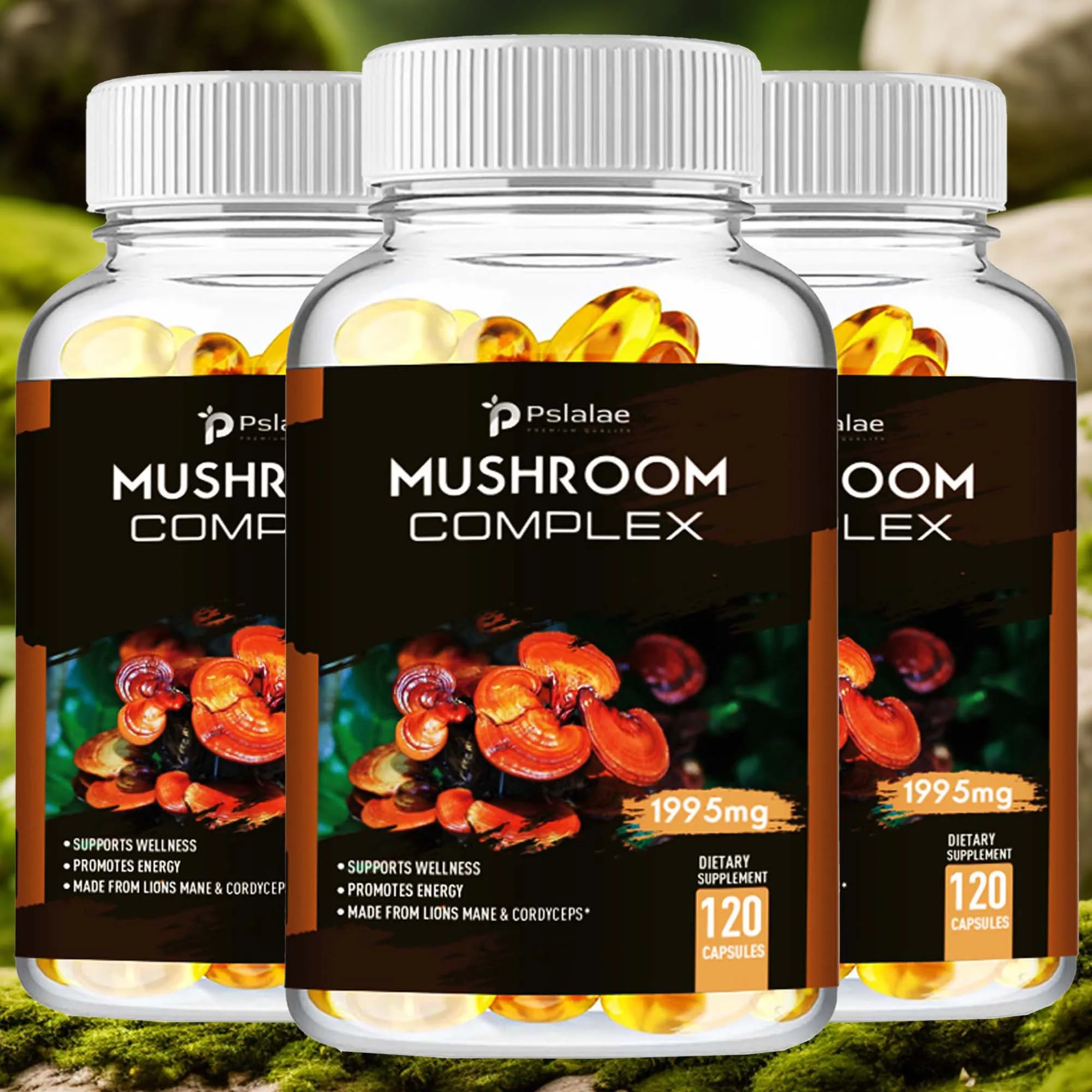 Mushroom Complex - Support The Immune System, Memory, Focus and Clarity and Increase Energy - 120 Capsules