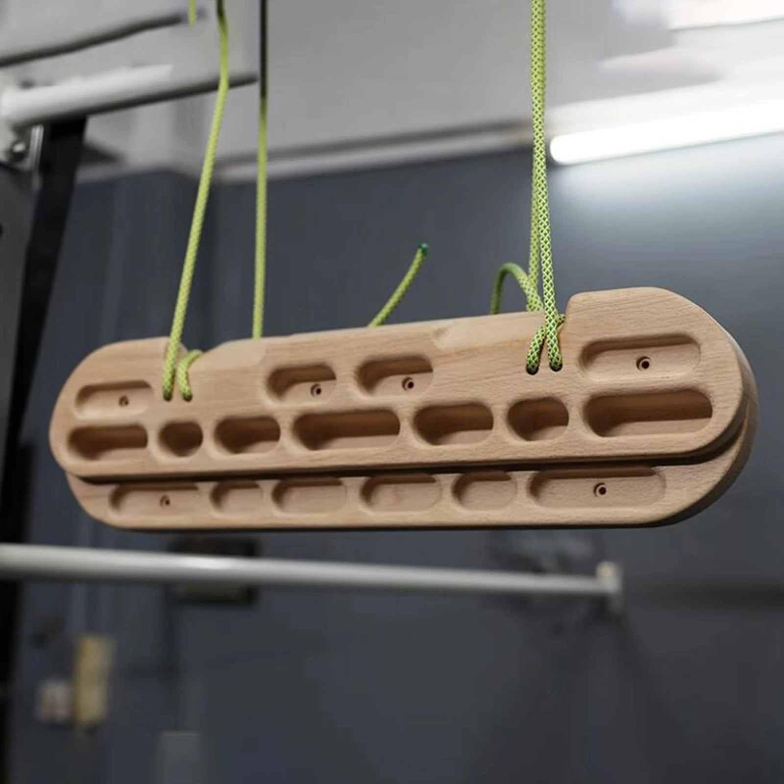 Diapasón de escalada, tabla colgante de madera con cuerda colgante, tabla de escalada, tabla colgante para atletas de interior y exterior, escaladores