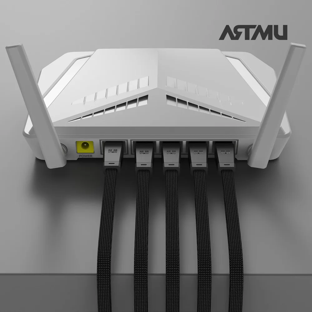 Artmu CAT8 Gigabit Ethernet Cable Flat