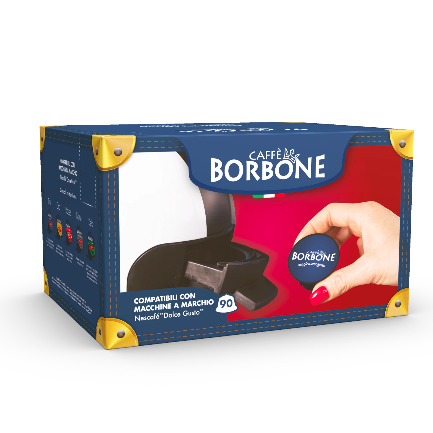 Café de 90 Cápsulas compatible con Borbone Dolcecgustto