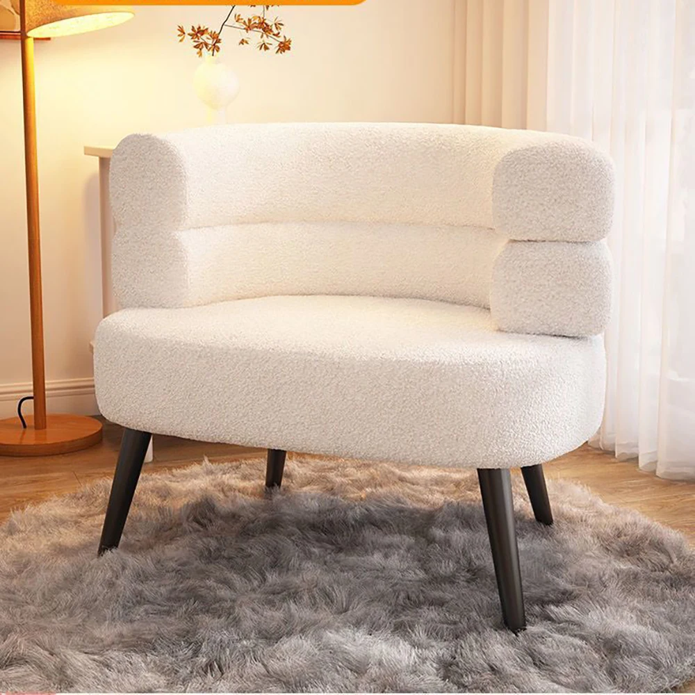 Armchair Sofa Chair Living Room Seating Furniture Beige Modern Armchair Elegant Design Comfortable Padded Seat Stylish Living