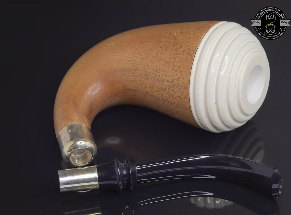 Handmade Block Meerschaum Calabash Pipe