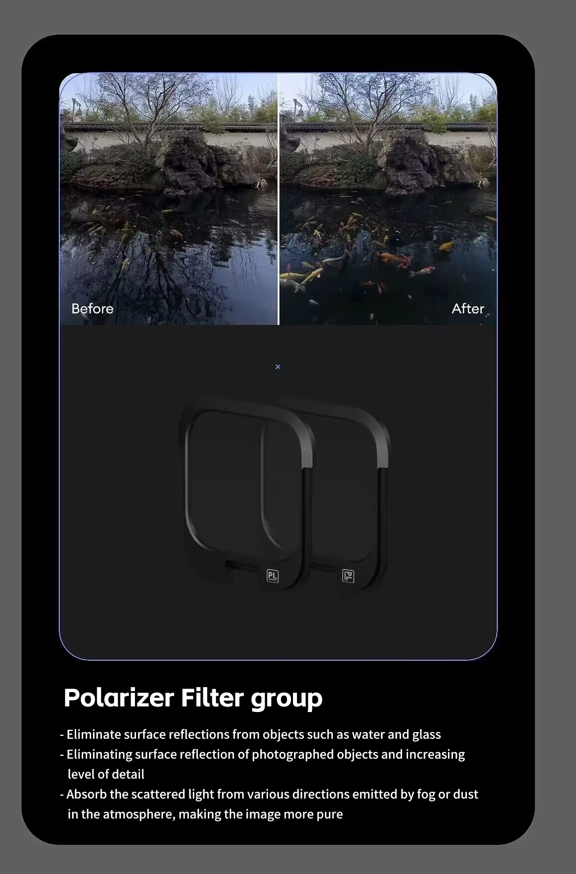 Pan's Scheme Snap Filter Magsafe Filter,ND Filter Set,Black Mist Filter,Blue Streak Filter For iPhone 16Pro/16Pro Max