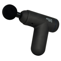 Jocca massage gun with LED display, 4 heads, 32 speeds and vibrations of 3000RPM to reduce muscle tension, eliminate stiffness and body pain. Portable USB rechargeable massager