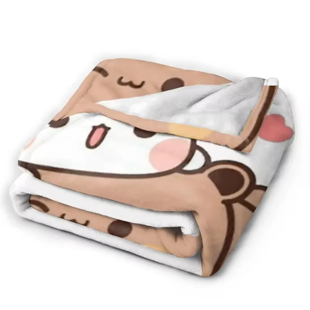 Bubu Dudu Panda Bear Blanket Soft Warm Flannel Throw Blanket Plush for Bed Living room Picnic Travel Home Sofa