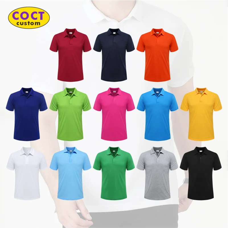 

Summer Casual Short-Sleeved Polo Shirts Custom Logo Embroidery Printing Personalized Design Men And Women Tops COCT 2022