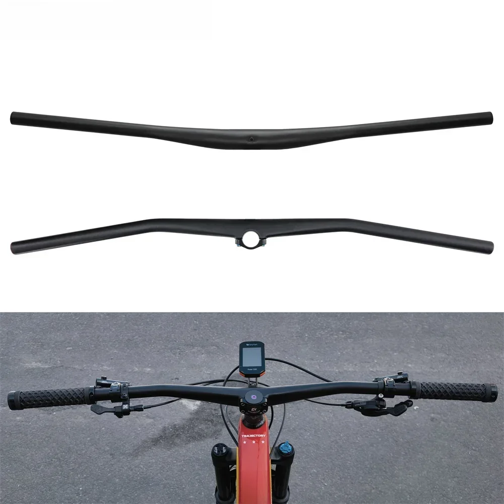 AliExpress kocevlo Kocevlo Carbon MTB Handlebar mountainbike Integrated Handlebar UD Matt 35x800mm AM FR Handle Bar With Computer Mount