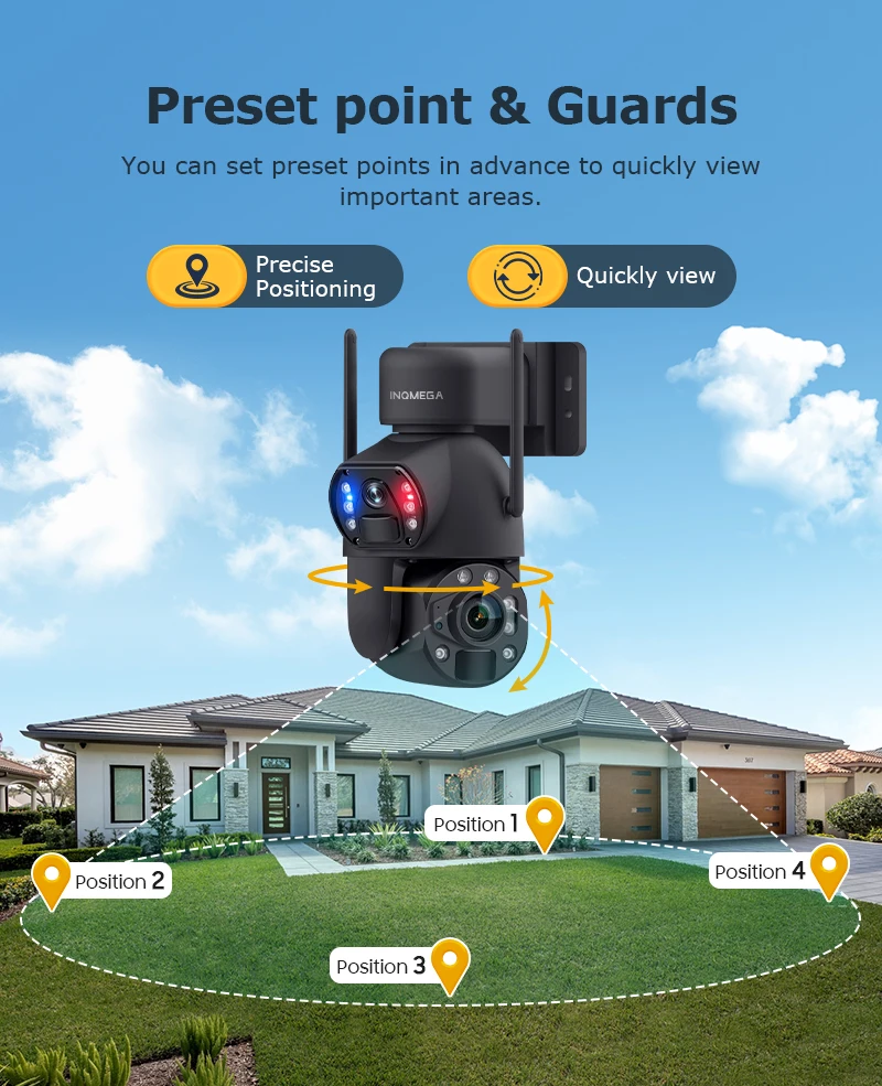 INQMEGA 6K 12MP 60X Zoom 4G Solar Camera Dual Lens Dual Screen Human Detect Auto Tracking Outdoor 20W Solar Panel WIFI CCTV ﻿ view 6