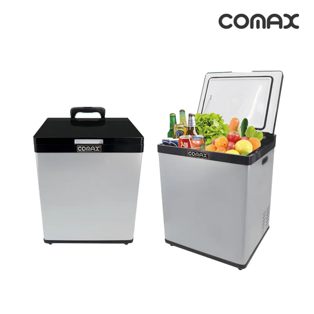 COMAX 28L AC/DC dual voltage portable refrigerator CM-028L Icebox vehicle home camping carrier DC 12V / 24V quick cooling