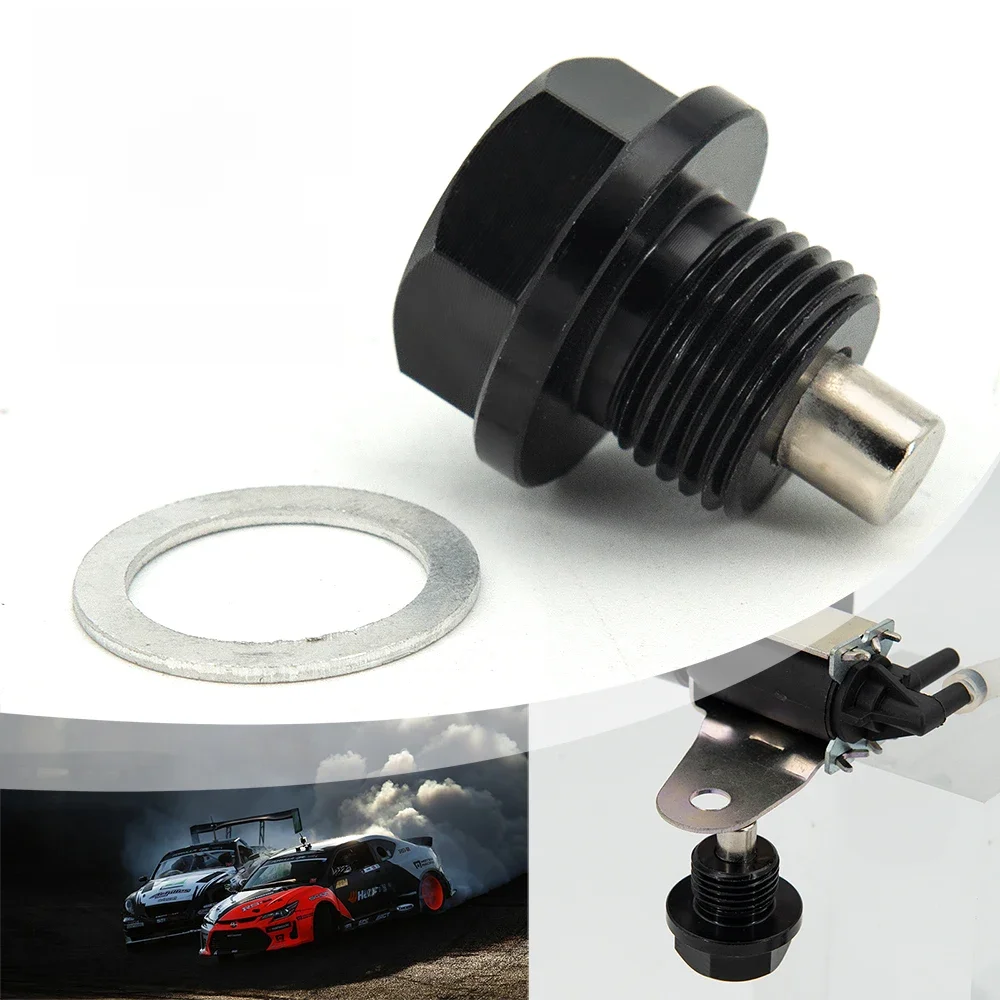 Bouchon de vidange d'huile magnétique universel M8 M10 M12 M14 M16 M18 * 1.25 / 1.5, et écrou de vidange d'huile (lot de tailles disponibles)