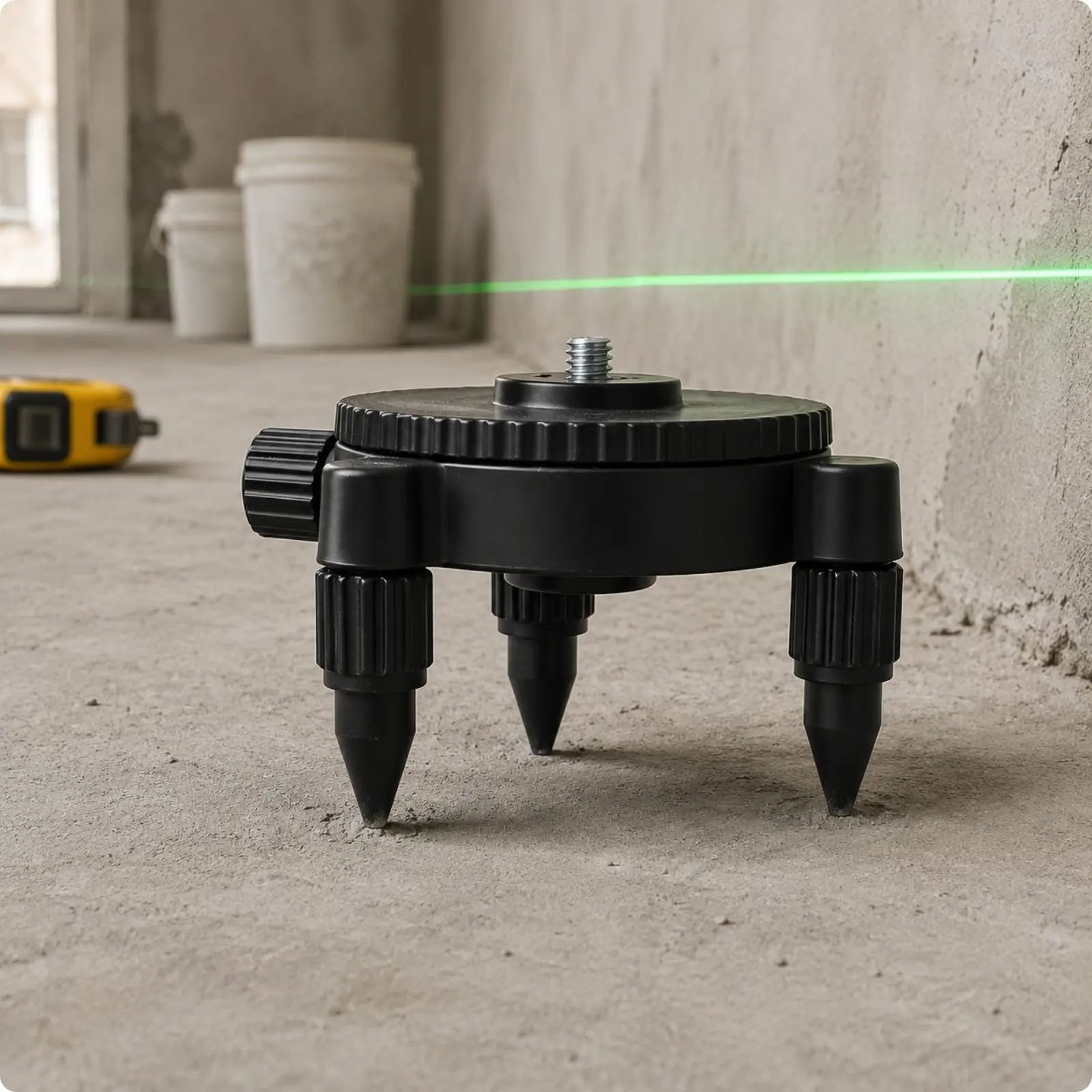 Tripod Base Mount Rotating Level Base Mount Low-Profile Level Adapter for Wall Use Semi-plastic Base
