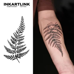 Large Leaves Temporary Tattoo,Lasts To 15 Days New Technology Magic Waterproof Semi Permanent Sticker