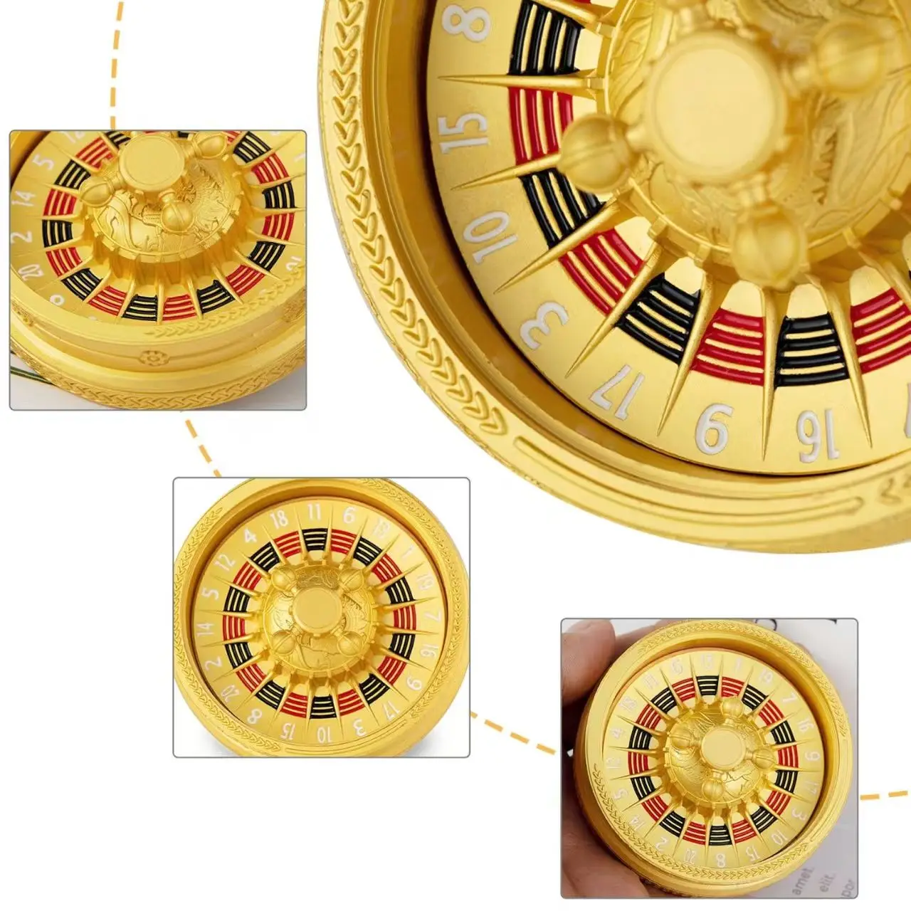 

Spinner Dice DND Gyro Roulette dice for Dungeons and Dragons role playing games DND Player EDC Desk Relieve Stress Relief Toy