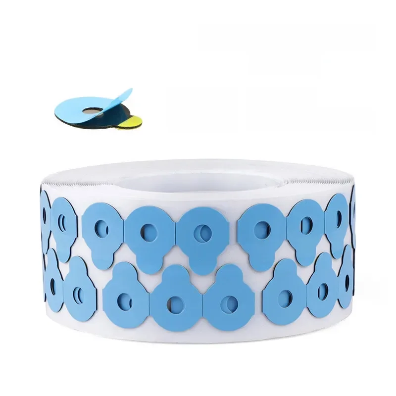 Q021 1000 pièces lentille optique meulage adhésif blocage tampons 5 tailles Double face autocollant lunettes traitement accessoires