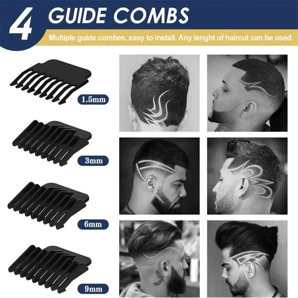 Electric Hair Cutting Machine Rechargeable Barber Hair Trimmer For Men Electric Professional Beard Hair Clipper Shaving Machine image 4