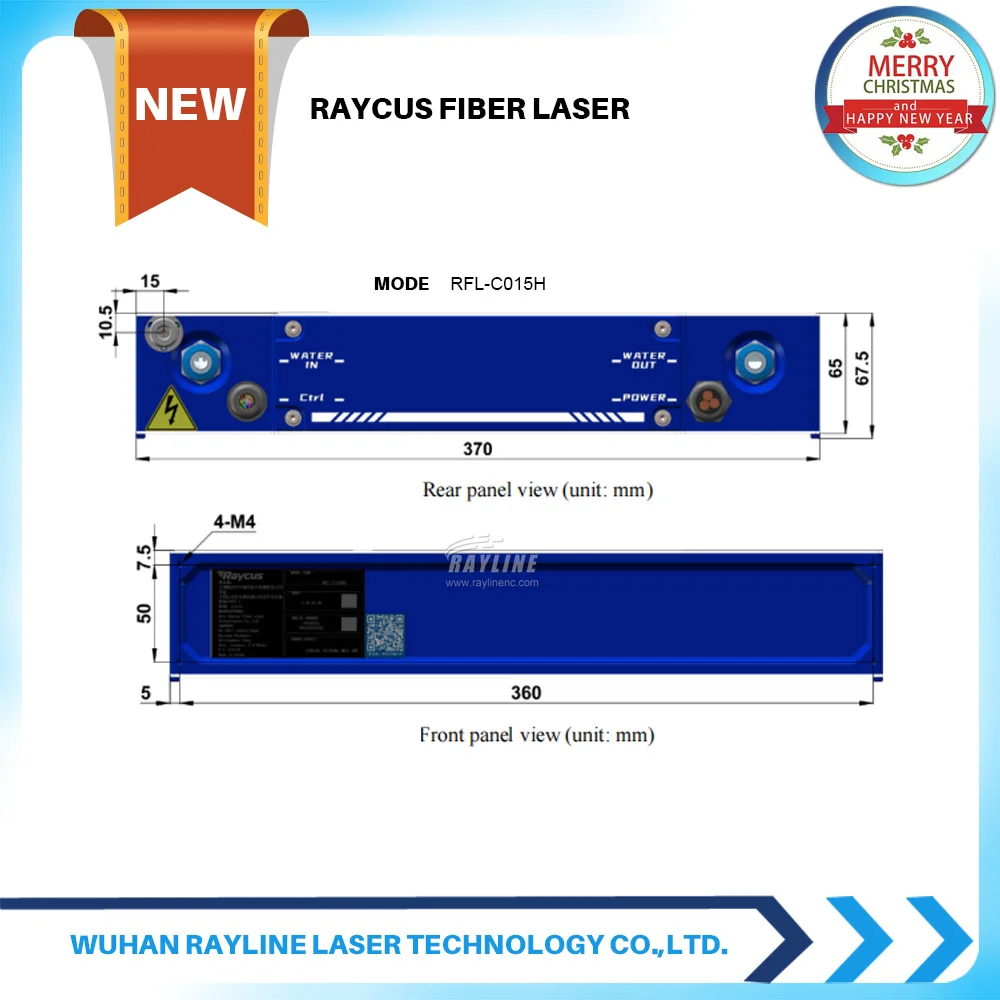 Raycus Fiber Laser Source 1000w 1500w 2000w Laser Welding Equipment Parts Laser Source Raycus Multifunction