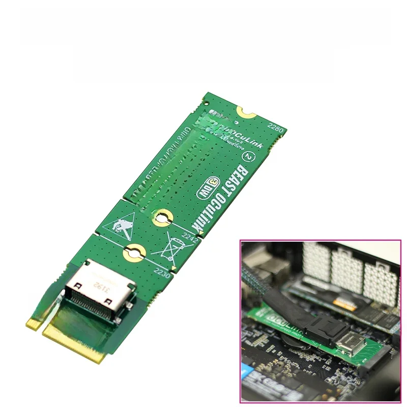 NVME M.2 M Key to OCuLink Adapter do OCULINK GPU Dock Mini PC Laptop do zewnętrznej karty graficznej High Speed Conveter — zdjęcie produktu 6