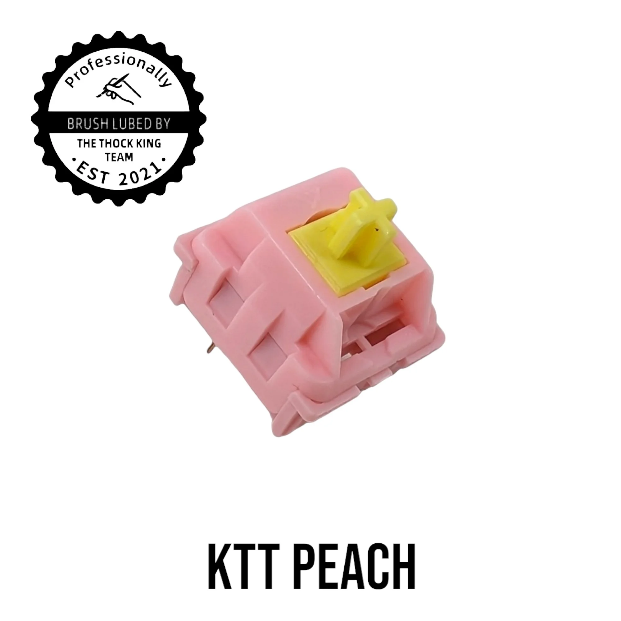 HAND LUBED with Krytox 205g0| KTT Peach Linear Switches for Mechanical Keyboards