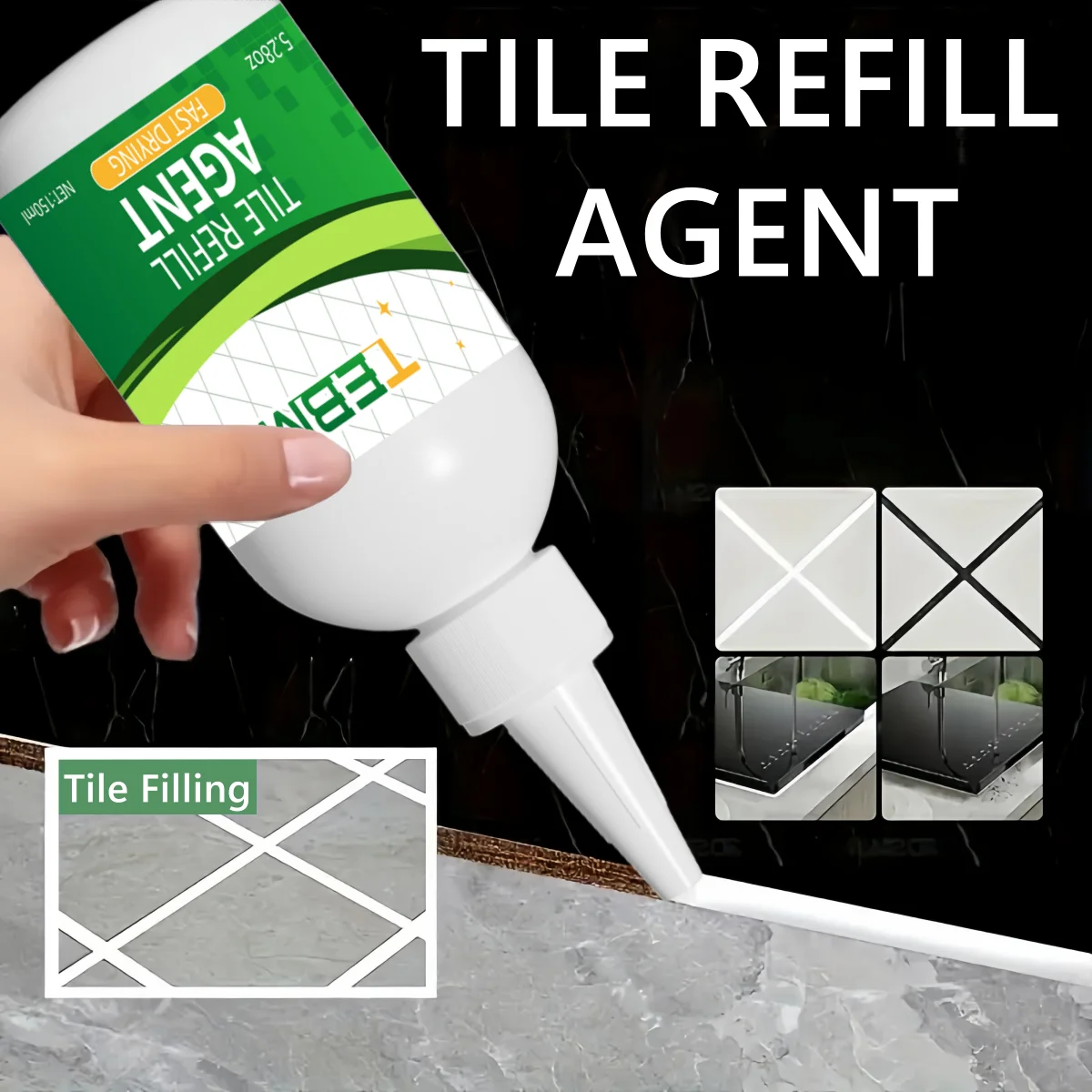 150g Waterproof Tile Gap Refill Agent Grout Sealer For Kitchen Floor Tile,Tile Grout Sealant For Ceramic Tiles, Waterproof